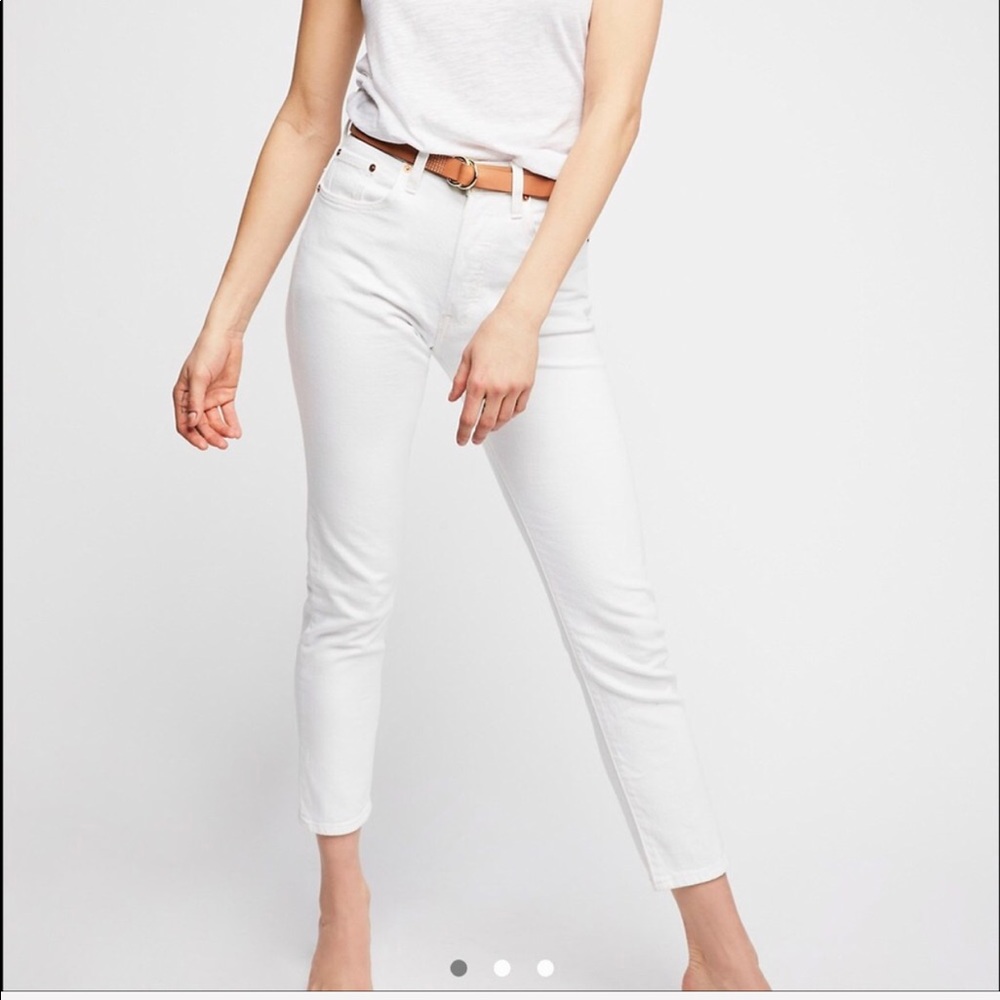 Free People White Jeans